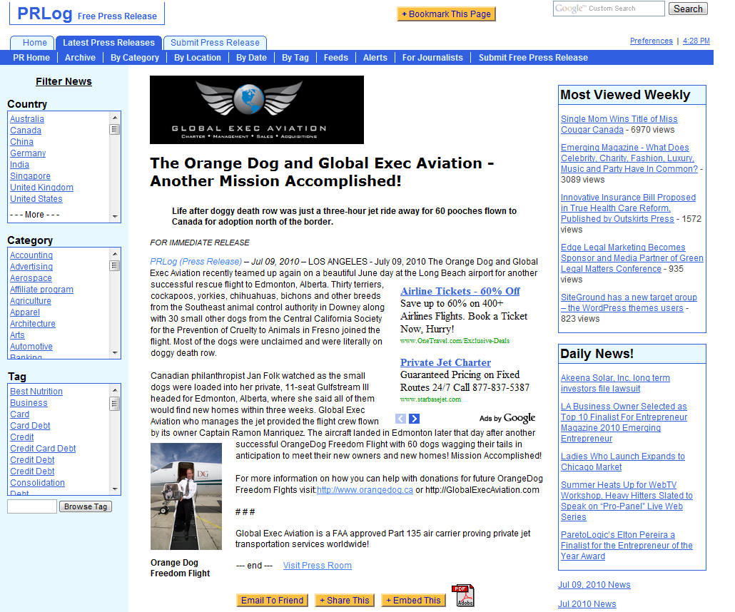 2010-07-09-global-exec-aviation-press-release-short